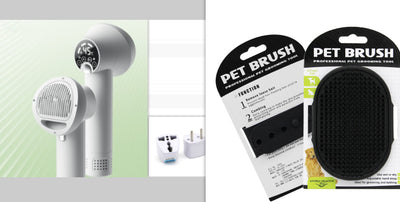 Smart Pet Hair Dryer & Brush – Fast Quiet Grooming for Dogs & Cats | No-Heat Damage