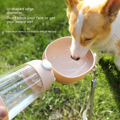 Travel Pet Hydration Bottle & Snack Feeder | Portable Walk Essentials