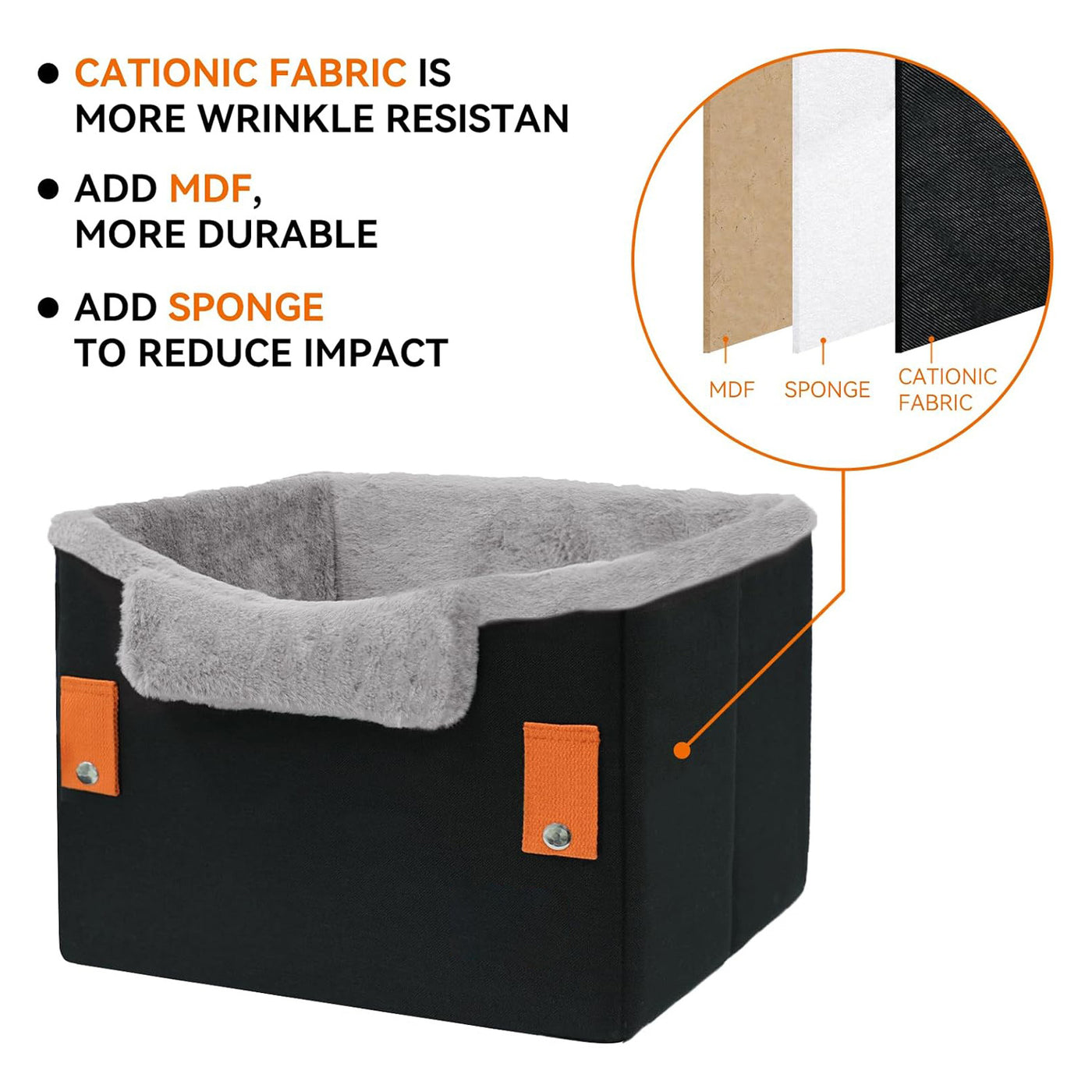 Luxury Portable Dog Car Booster Seat – Safe, Snug & Designed for Small Pets