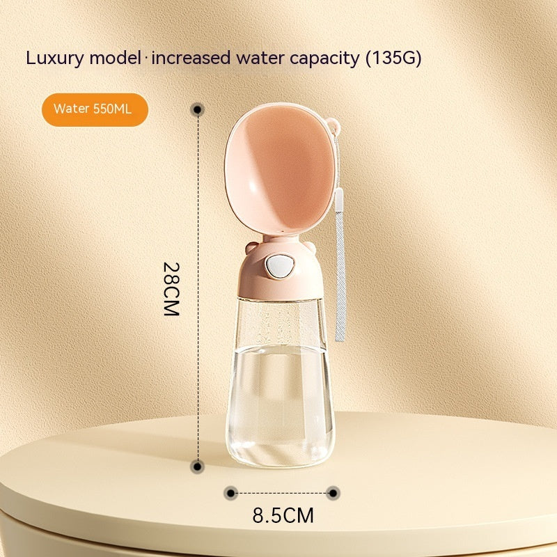 Travel Pet Hydration Bottle & Snack Feeder | Portable Walk Essentials