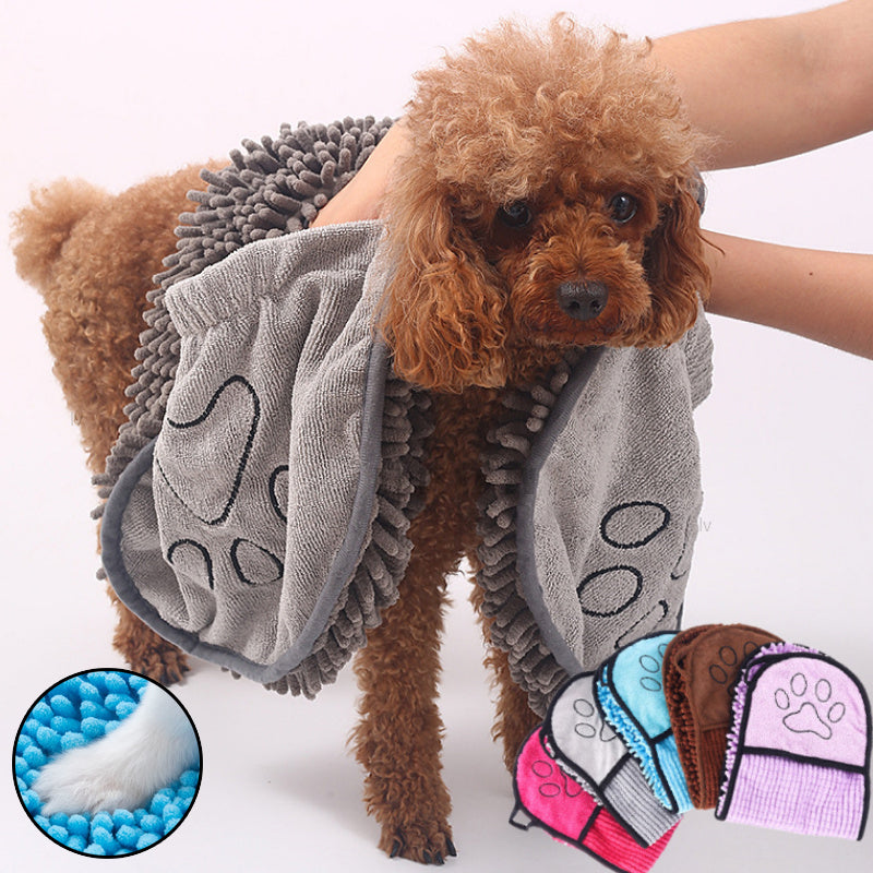 Fast-Dry✨ Microfiber Pet Towel – Dogs & Cats
