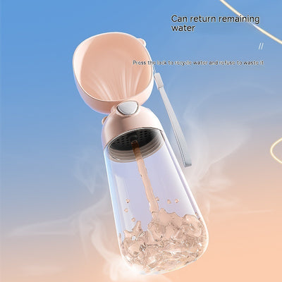 Travel Pet Hydration Bottle & Snack Feeder | Portable Walk Essentials