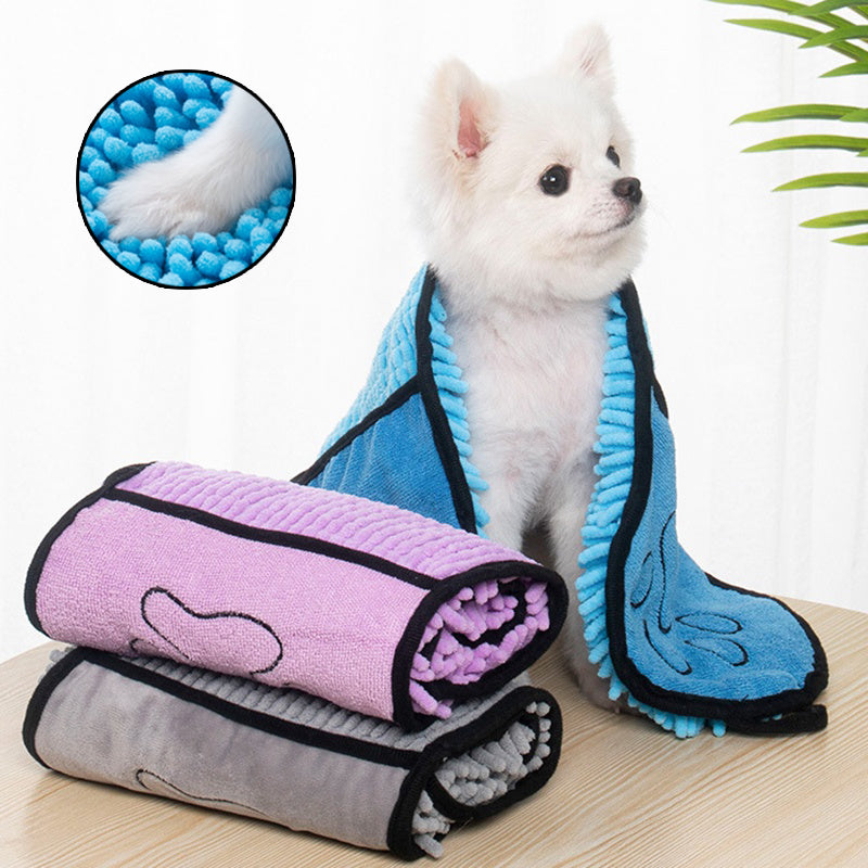 Fast-Dry✨ Microfiber Pet Towel – Dogs & Cats