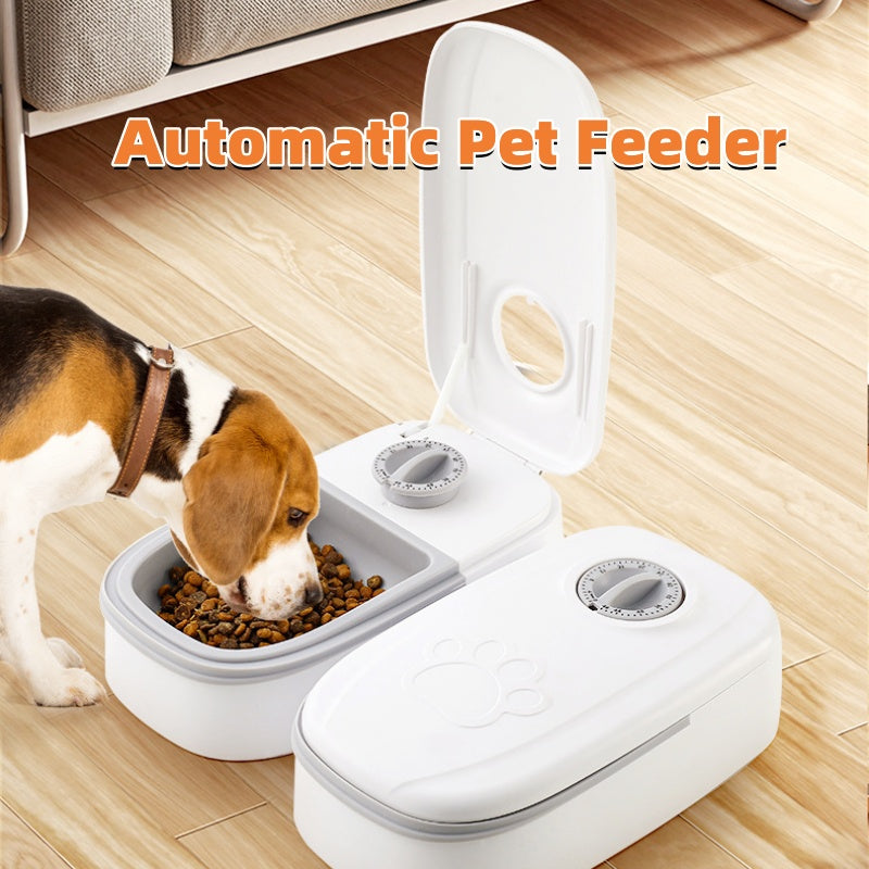 Smart Auto Pet Feeder – ⏰ Timed Food Dispenser for Cats & Dogs️🍽️